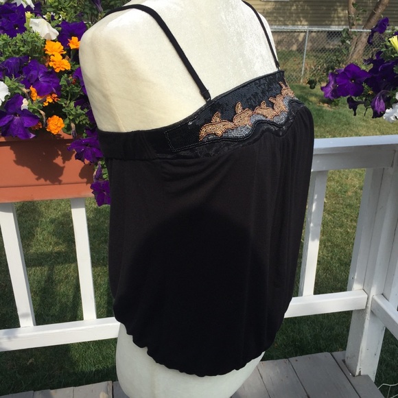 H & M Beautiful Beaded Top. size S - Picture 6 of 9